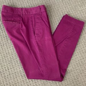 J Crew Frankie Skinny Cropped Chino Pant Size 00
